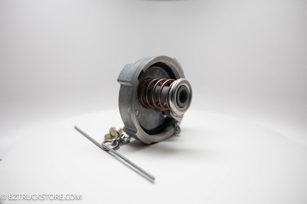 Locking Fuel Cap for Volvo International and Mack Trucks with Pressure Relief