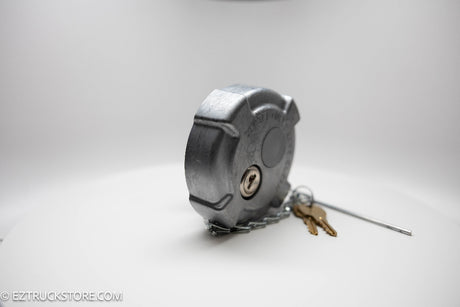 Top View Locking Fuel Cap for Volvo International and Mack Trucks with Pressure Relief