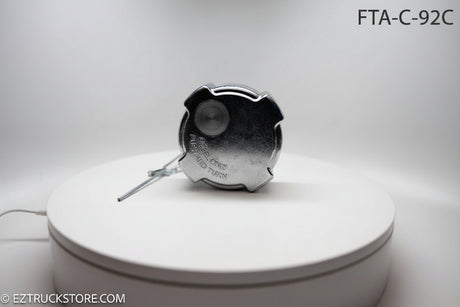 Chrome fuel cap without locking
