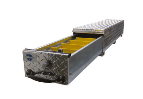 Narrow bed tool box  made of aluminum diamond plating