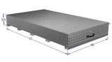large truck bed tool box with pull out drawer with dimensions