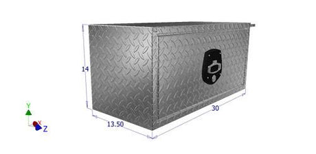 Under Body Toolbox  with dimensions 