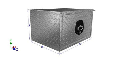 Underbody Tool box with Dimenions from Brute