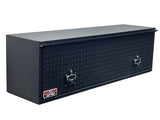 Large Black powder coated tool box for commercial trucks