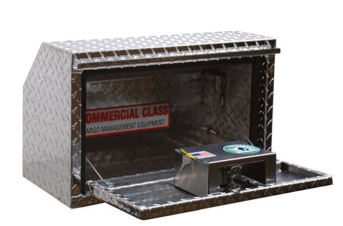 Commerical class Tool Box with cables to hold doors up when open