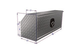 Aluminum under body tool box with locking door