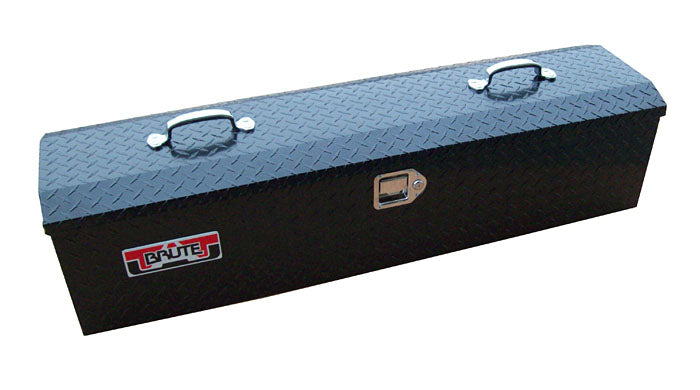 Black Powder Coated Toolbox with lock for all of your tools and level