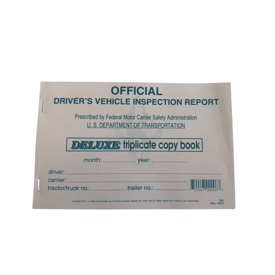 Vehicle Inspection Report - Deluxe Triplicate Copy Book