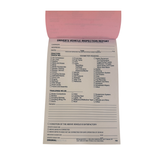 Vehicle Inspection Report - Deluxe Triplicate Copy Book