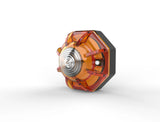 Amber / White, Red /White LED Magnetic Flasher Octagon shape
