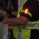 Amber Personal LED Safety Light InUse