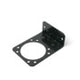 Black Steel Mounting Brackets for 2", 2.5" Round Lights, 4" Round - 1 Hole, 6.5" Oval - 1 Hole, 7 Blade Plug Socket, Din Pole Beacon, STRL Lights and CPL1 Lights