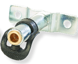 Black Steel Mounting Brackets for 2", 2.5" Round Lights, 4" Round - 1 Hole, 6.5" Oval - 1 Hole, 7 Blade Plug Socket, Din Pole Beacon, STRL Lights and CPL1 Lights