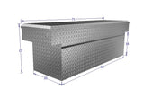 tool box with dimensions for the bed of a ford or chevy work truck locking