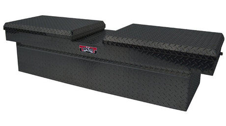 Black Gull Wing Brute toolbox on a white background for commercial vehicles