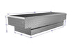 locking crossover tool box for truck beds