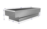 locking crossover tool box for truck beds
