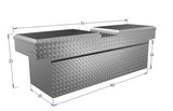 large gull wing tool box for commercial trucks