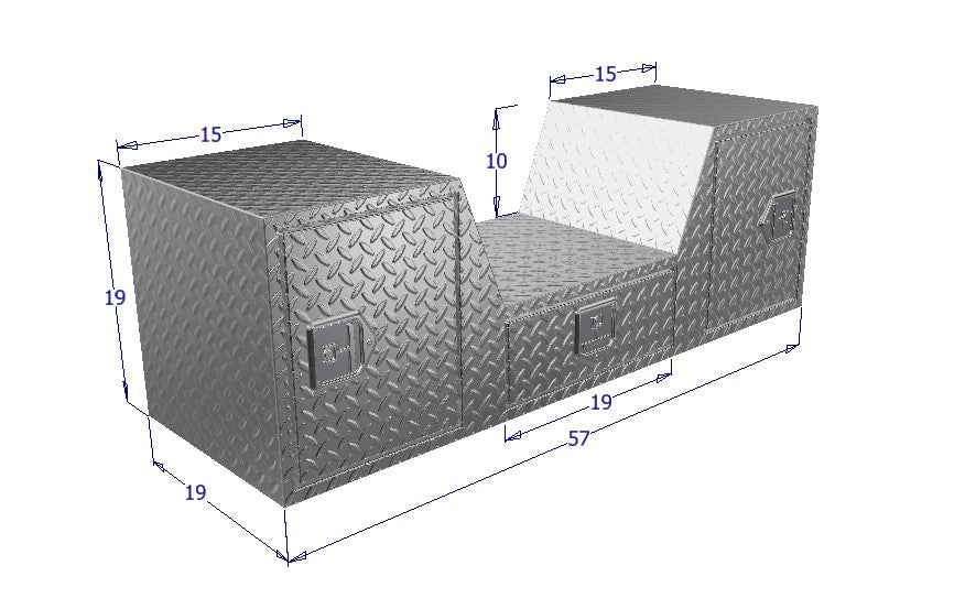 Dimensions of Goose Neck tool box 