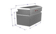 Dimensions of 34" trailer tool box great for horse trailers
