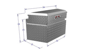 Dimensions of 34" trailer tool box great for horse trailers