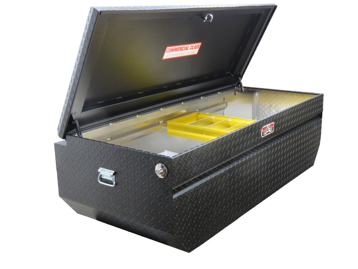 5th wheel trailer chest box in black powder coating