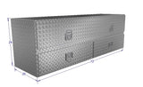 Drawing of 72" wide High Capacity Tool Box with a 2 large bottom drawers