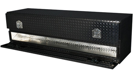 High Capacity Black Powder Coated tool box with large bottom door