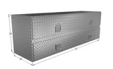 Drawing of 72" wide High Capacity Tool Box with a large bottom door
