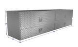 Drawing of 96" wide High Capacity Tool Box with a 2 large bottom drawers