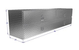 Drawing of 96" wide High Capacity Tool Box with a large bottom door