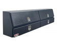 black toolbox with drawers and doors for commercial vehicles