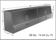 Large Metal tool box for commercial trucks topsider contractor