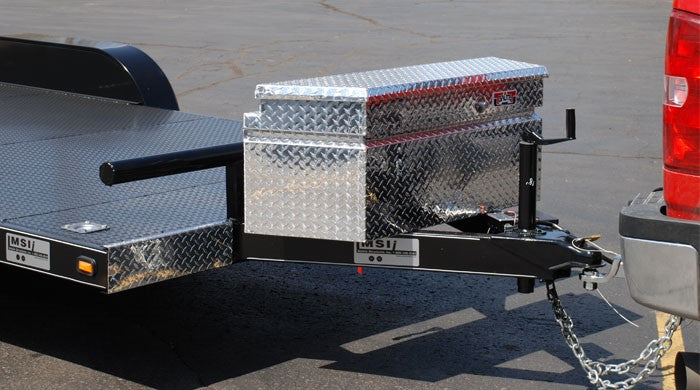 trailer tongue tool box for flat bed trailers or horse trailers Secure storage