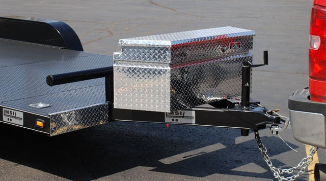 trailer tongue tool box for flat bed trailers or horse trailers Secure storage