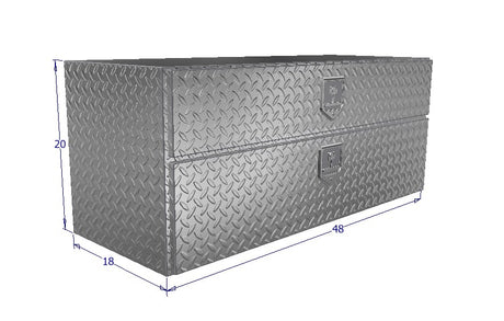 big truck tool box for under body commercial flat bed trucks 48 in wide