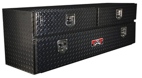 black powder coated tool box with drawers and doors large size