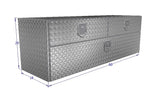 under trailer tool box large with 2 drawers and one door