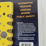 Yellow Baton Roadside LED Flare Package Compliance