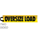Two-Sided Hinged Aluminum Oversize Load Sign 18X84