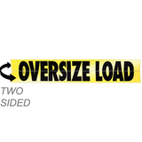 Reflective Two-Sided Hinged Aluminum Oversize Load Sign 18X84