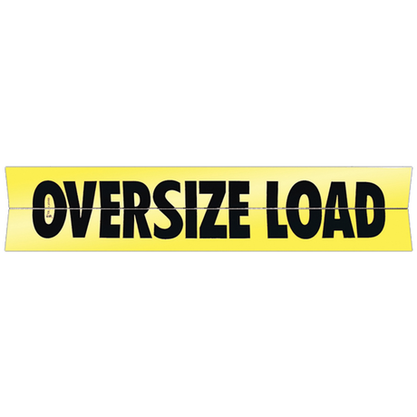 Reflective 18 X 84 Hinged Aluminum Oversize Load Sign