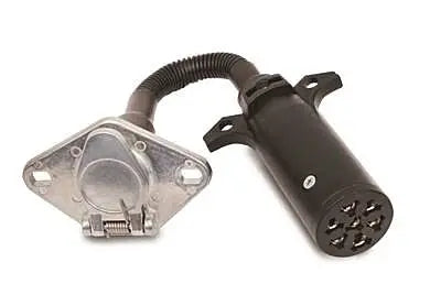 7-Way Pin to 4-Way Pin Round Socket - EZ Truck Store