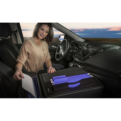 FileMaster Car Desk Black Woman Brown Hair