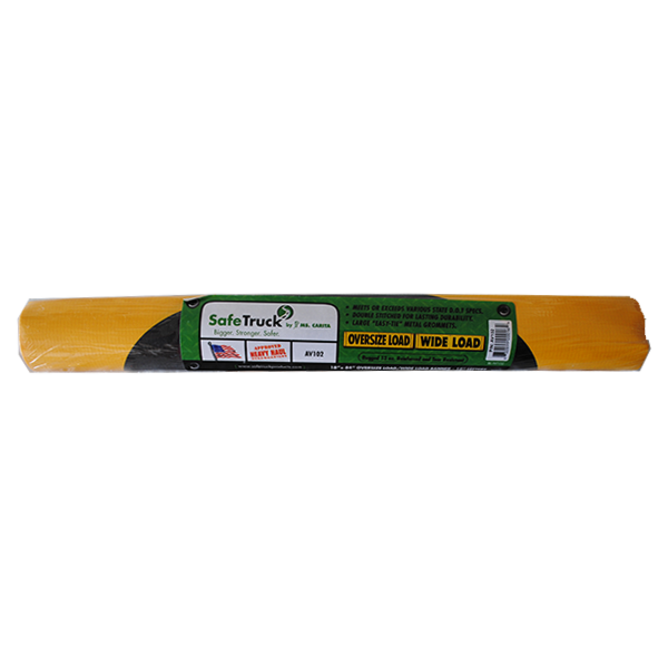 Vinyl Two Sided Oversize Load/Wide Load Banner with Grommets 18 Inch x 84 Inch