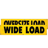 Vinyl Two Sided Oversize Load/Wide Load Banner with Grommets 18 Inch x 84 Inch