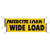 Vinyl Two Sided Oversize Load/Wide Load Banner with Bungees 18 Inch x 84 Inch