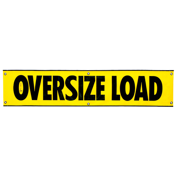 Reflective Oversize Load Wtih Grommets