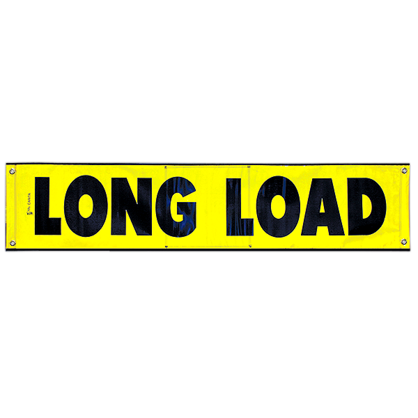 Vinyl Reflective Long Load Banner with Grommets 18 Inch x 84 Inch - EZ ...