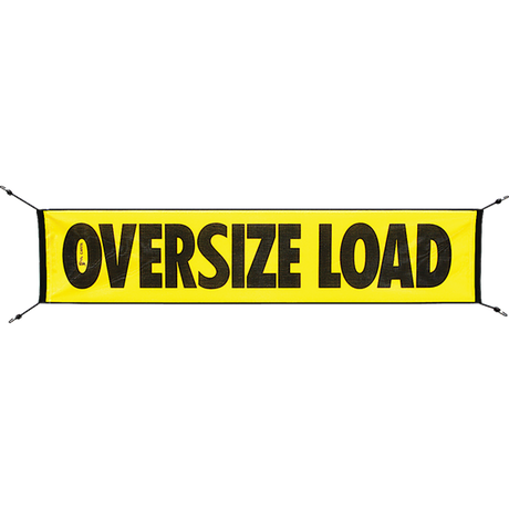 Vinyl Reflective Oversize Load Banner with Bungee